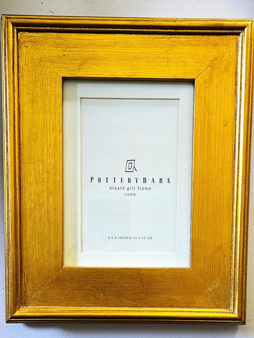 Pottery Barn Bryant Gilt Gold 4x6 Picture Frame Cadre – Brand New